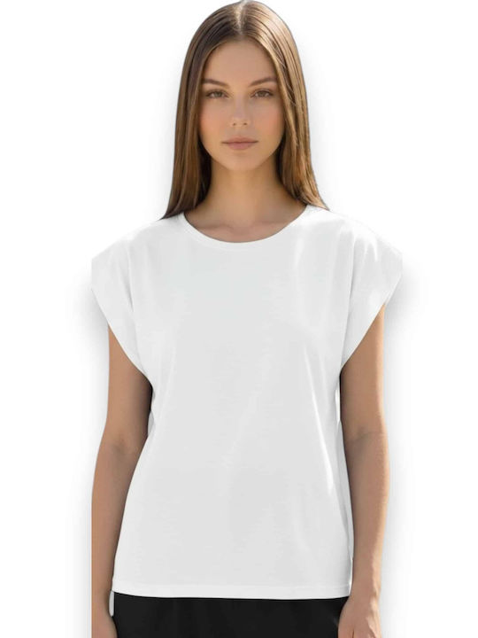Benissimo Γυναικείο T-shirt Λευκο