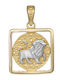 Hängendes Tierkreiszeichen Leo aus 9K Gold
