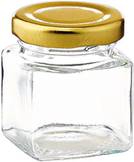 Μπομπονιερα Γυαλινο Βαζακι Τετραγωνο 50ml 4χ5.5cm Ανά Σετ 60 Τμχ
