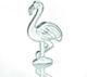 Wedding Favor PVC Jewelry Box Flamingo 6.5x3.5x12cm Per Set 12 Pieces