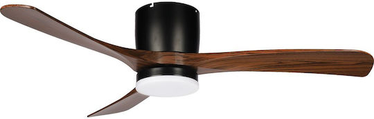 Lumax Viago VFW10W Ceiling Fan 122cm With Black Light Fixture