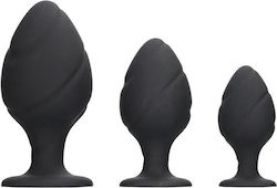 Shots Swirled Butt Analspielzeug Set Schwarz 3 Stück Shots Swirled Butt Analspielzeug Set Schwarz 3 Stück