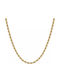 Luca Barra Neck Chain Spiral Gold Plated Steel
