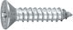 Sheet Metal Screw Cross Inox with Diameter M5.5 and Length 50mm, Fluted