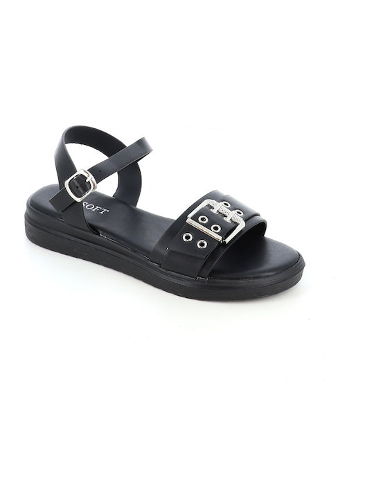 Women's Flat Sandals Flatforms Black 237/4671_BLACK