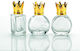 Glass Little Bottles Scented Gold Crown 3 Designs 4x2x6 5ml 15ml Per Set 30 Pieces