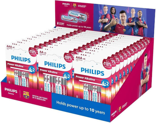 Philips Αλκαλική Μπαταρία AAA 1.5V