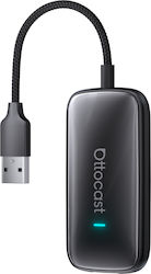Ottocast All-in-one Wireless Carplay & Android Adapter Play2video Ultra Plug & Play Car Streaming Device Black