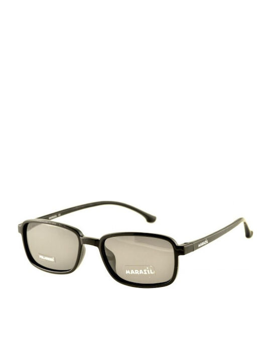 Marasil Rectangle Kids Sunglasses Black