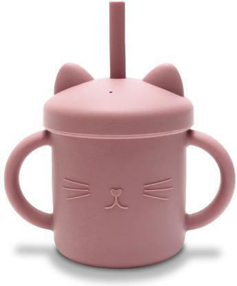 Lorelli Toddler Cup with Handles and Straw Silicone Beige