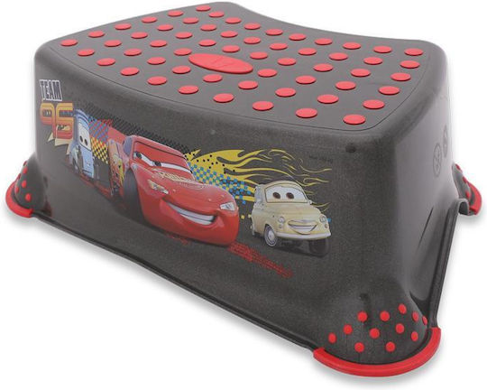 Lorelli Disney Cars Rutschfester Badezimmer Tritthocker Schwarz Rot