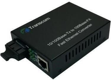 Медиен Конвертор 10/100m 1310/1550nm Wdm 8 Dip Switch Type A Singlemode 20km Sc Конектор Transcom