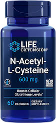 Life Extension N-acetyl 600mg 60 Κάψουλες Life Extension N-acetyl 600mg 60 Κάψουλες