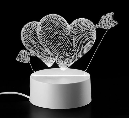 Decorative LED Lamp Heart 9.5x9.5x12.5cm