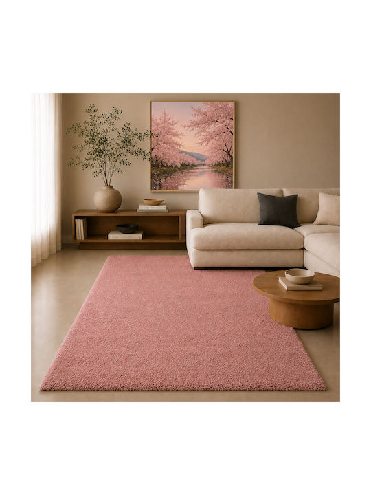 Χαλί Ορθογώνιο Shaggy Pink 120x170cm