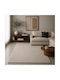 Soft Touch Living Room Rug Rectangular Cream 140x190cm