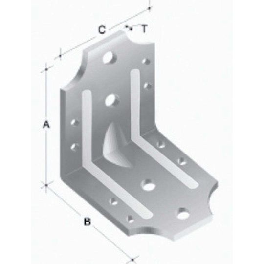 Connection Angle for Galvanized Pergola 10x10cm