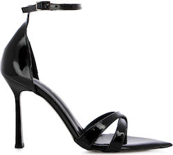 Studio Damen Leder Sandalen Schwarz Studio Damen Leder Sandalen Schwarz