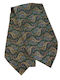 Ascot Men's Silk Tie with Printed Designs in Green Color