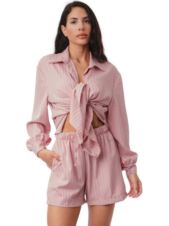 Women's Set With Shorts Pink