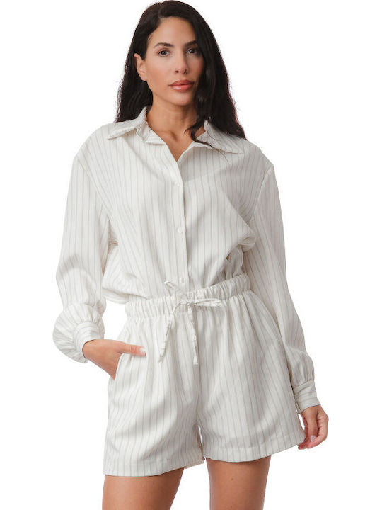 Silia D Women's Set with Shorts White