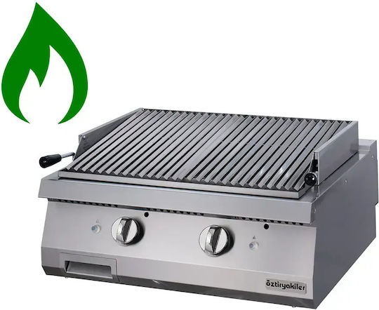 Oztiryakiler Grătar Pe Gaz 20kW Cu Dimensiuni 90x80x28cm