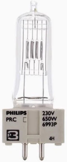 Lamp 6993p Cp67 GX9.5 650W 230V 3200K Phillips