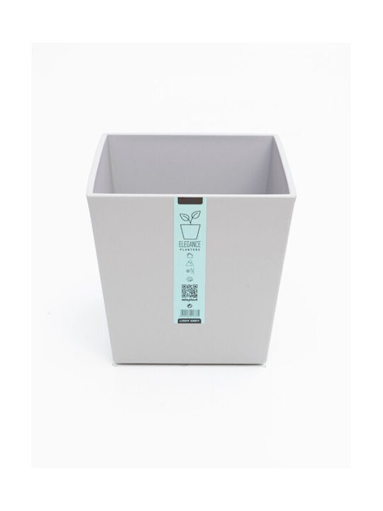 Micplast Elegance Kunststoff Blumentopf Grau 40x40x37cm