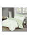 Marwa Single Bed Sheets Set With Rubber Hugger 100x200+30cm Multicolour 3 Pieces