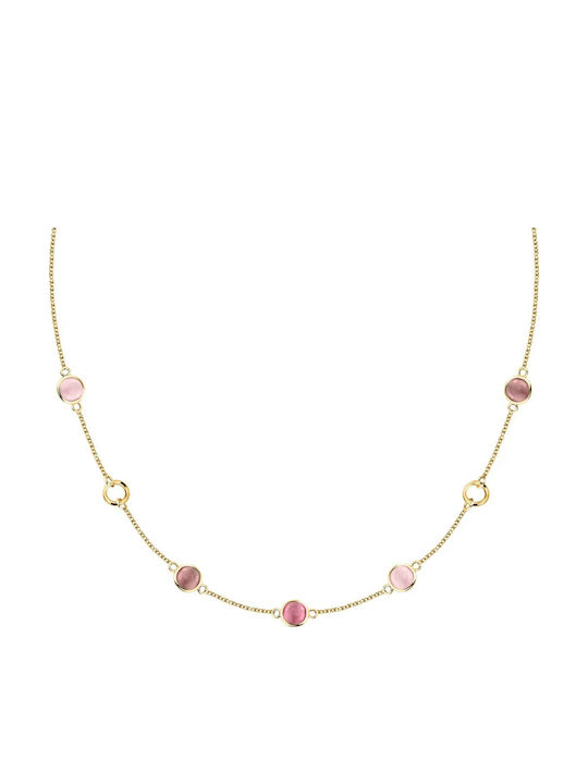 Morellato Halskette Auge aus Rosa Vergoldetem Silber Rosa