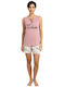 Modalove Summer Women's Pyjama Set Shrimp