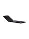 Black Sunbed Cushion with Backrest