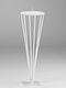 Metallic White Candlestick Φ22x65cm