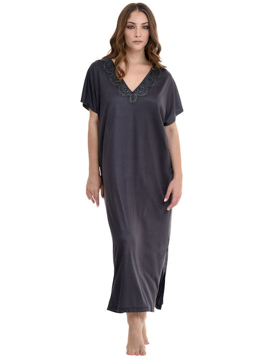 Zen by Daisy Women's Maxi Beach Dress Dark Gray