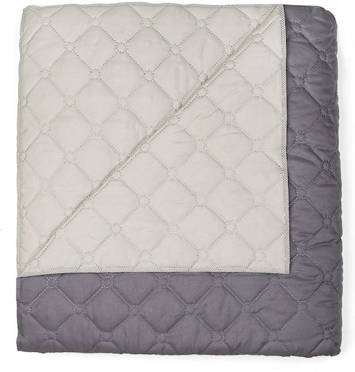 Κουβερλί Υπέρδιπλο Microfiber Gray 220x240cm