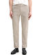 Elastic Tapered Trousers Beige