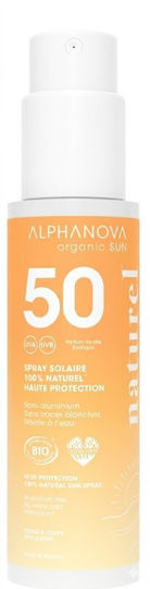 Alphanova Organic Produs Cu Protecție Solară SPF50 în Spray 100gr