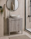 MRShome Bathroom Vanity Unit With Sink L34xD11xH73cm Gray