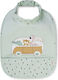 Saro Waterproof Fabric Baby Bib with Hoop & Loop Fastener