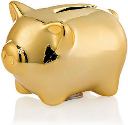 Ceramic Favor Money Box Pig Gold 7x5x5cm Per Set 12 Pcs