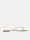 Damen Flache Sandalen Türkis