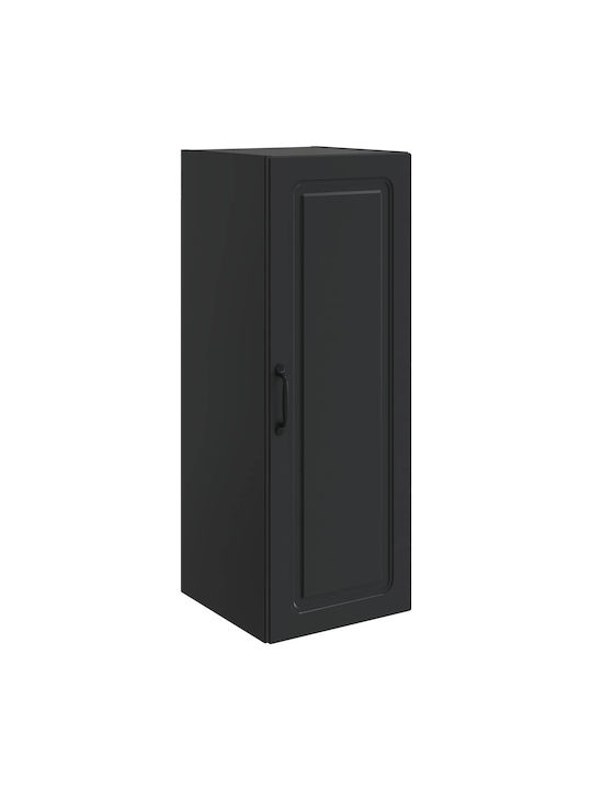 Ντουλάπι Κρεμαστό Μαύρο 33x34.5x90εκ.