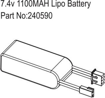 Absima Baterie Li-Po 7.4V 1100mAh 2S XT30 Pentru Vehicul RC