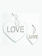 Holzherz Love Set 2 Stück 30x26cm 15x15cm