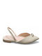 Women's Ballerina Shoes with Strap in Beige Colour