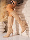 Wildleder Damenstiefel Beige