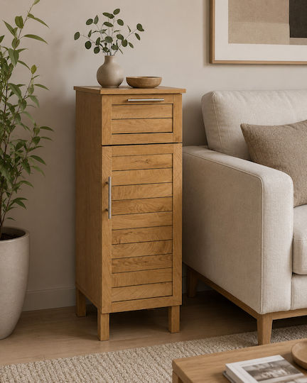 MRShome DS-1372000 Στήλη Μπάνιου Δαπέδου 35x30x93cm Καφέ