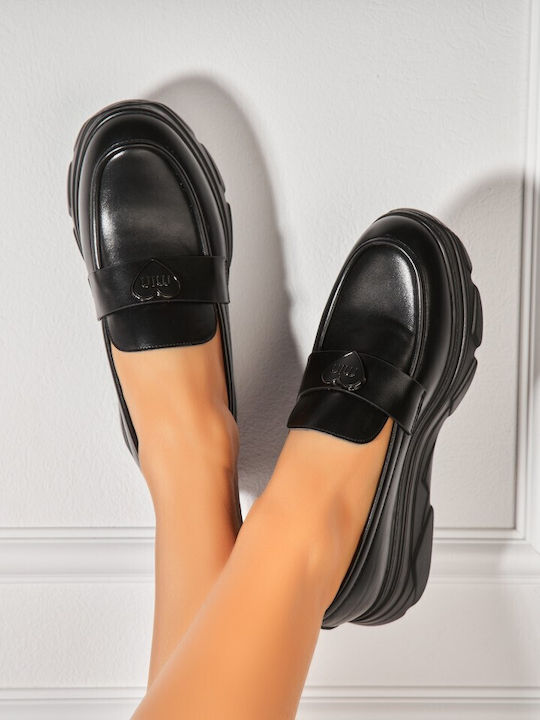 Ladystar Mocasini Dama Din Piele În Culoarea Ne...
