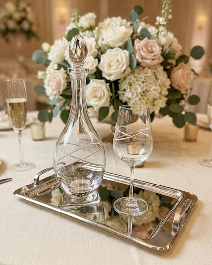 Best Man Wedding Set Stg8486 Decanter Wine Glass Tray