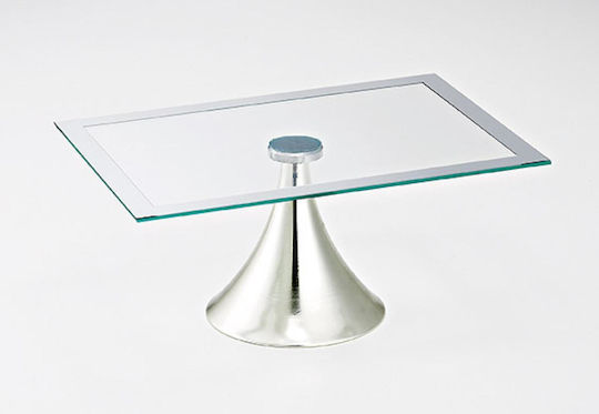Kuchenteller Metallisch Silber